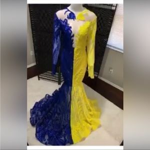 Prom dress only worn during fitting size l,xl